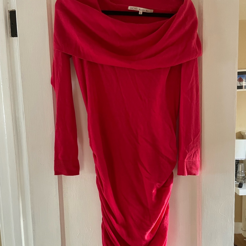 Coral Knit sweater dress